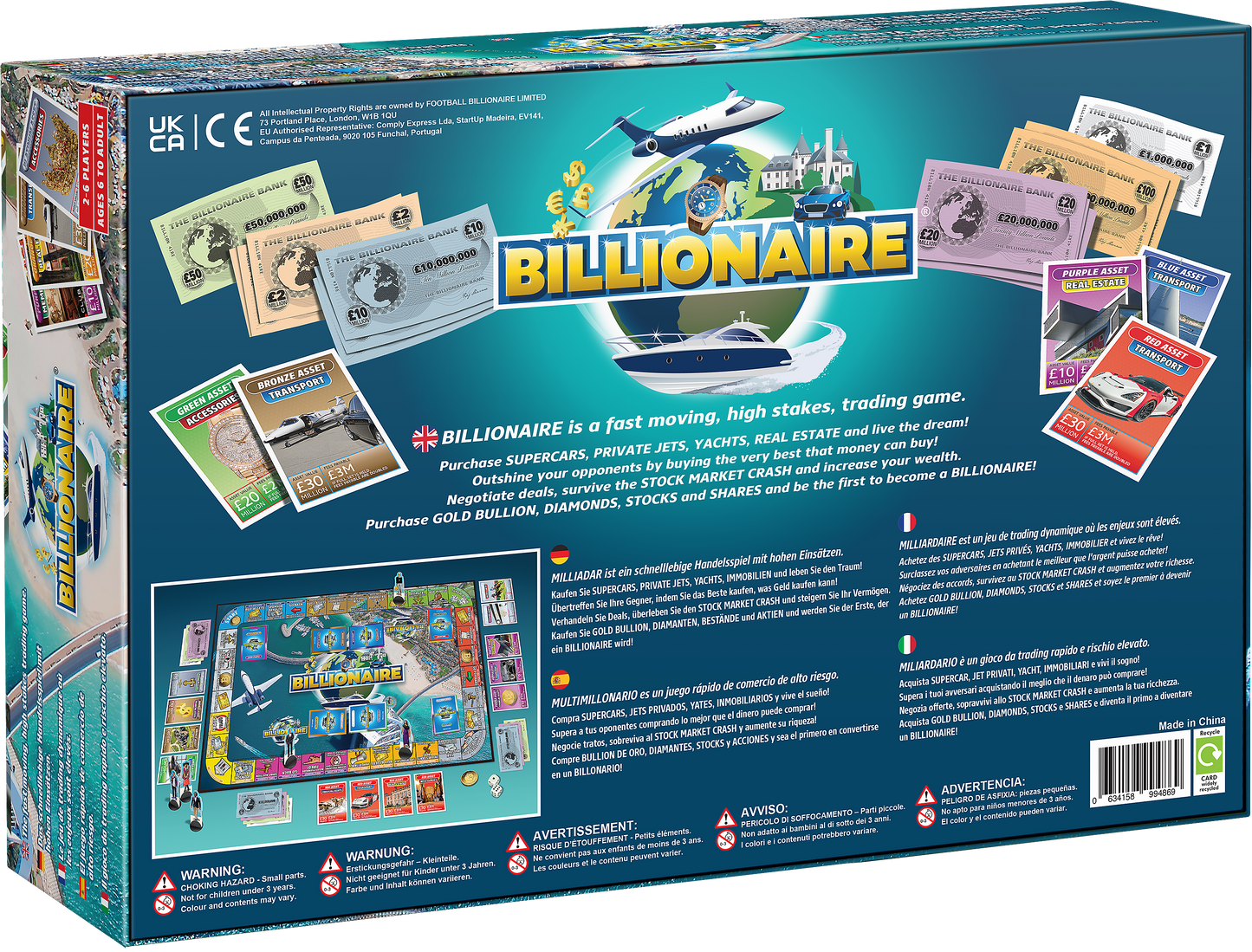 Billionaire Board Game - PRE ORDER FOR APRIL 3RD LAUNCH