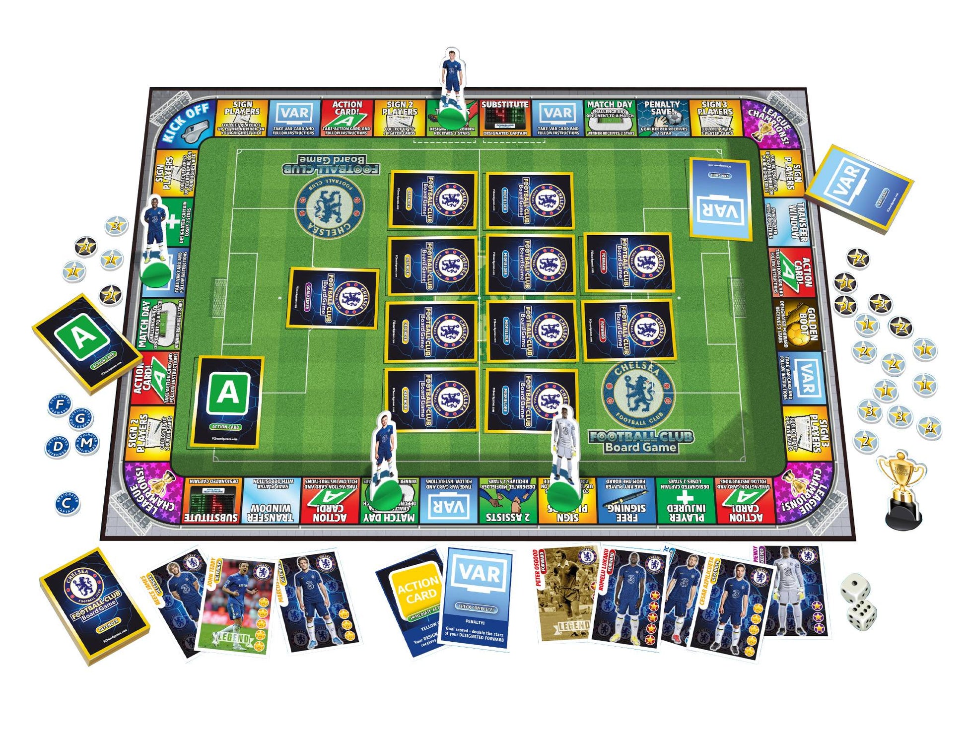 Chelsea Football Club Board Game - with this 2021 players!